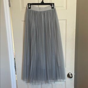 NWOT SHEIN Dusty Teal Seafoam Tulle Skirt
